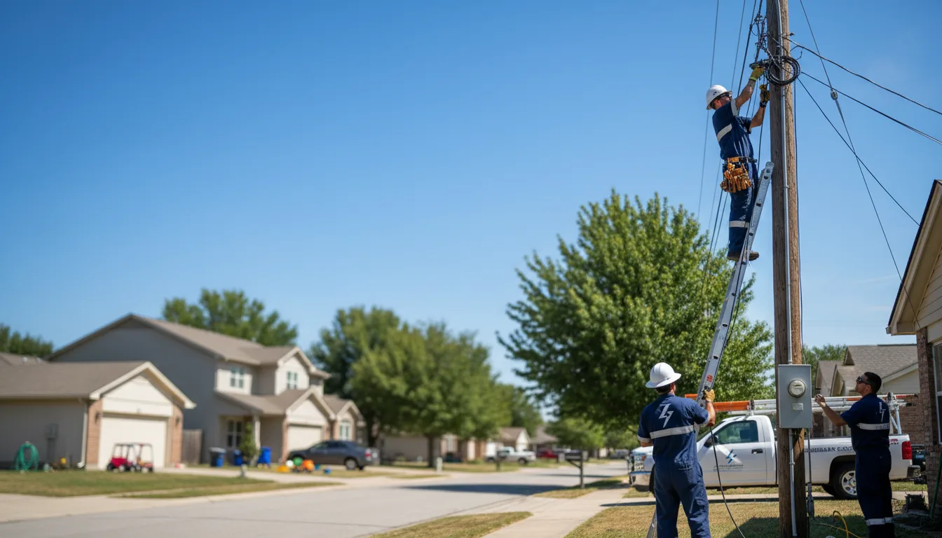 Residential electrician providing installation services in Ingleside, TX